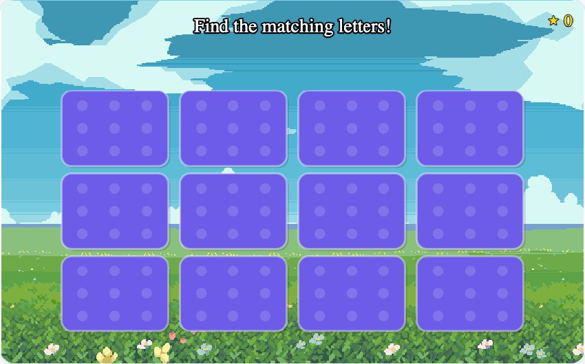Letter Memory Match